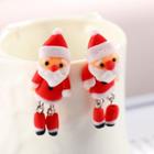 Polymer Clay Christmas Santa Dangle Earring As Shown In Figure - One Size