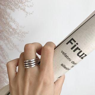 925 Sterling Silver Open Ring K542 - As Shown In Figure - One Size