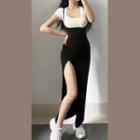 Cap-sleeve T-shirt / Spaghetti Strap Dress