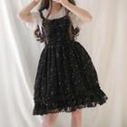 Sleeveless Star Print A-line Lolita Dress