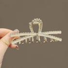 Rhinestone Alloy Hair Clamp Gold - One Size