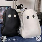 Ghost Themed Faux Leather Backpack