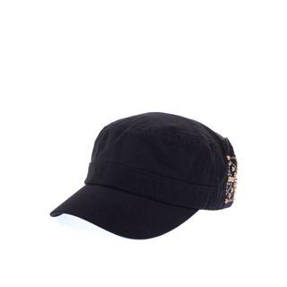 Stud-trim Military Cap