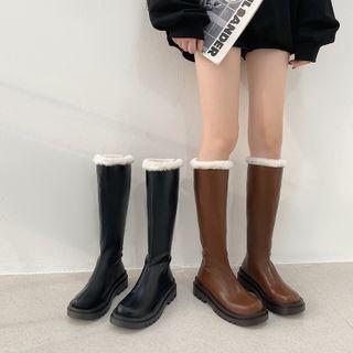Fleece Cuff Tall Boots