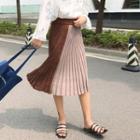 Open Shoulder Stripe Long-sleeve T-shirt