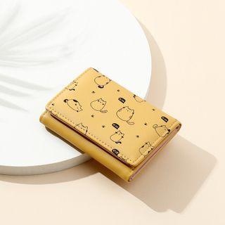 Cartoon Animal Print Faux Leather Short Wallet (various Designs)