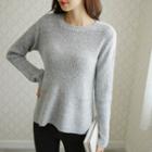 Crew-neck A-line Sweater