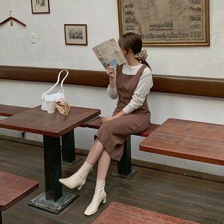 H-line Midi Overall Dress