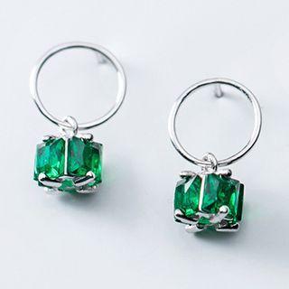 Gemstone Dangle Earring 1 Pair - S925 Sterling Silver Earring - One Size