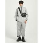 Half-zip Sweatshirt / Cropped Harem Pants