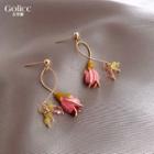 Flower Dangle Earring 1 Pair - Gold - One Size
