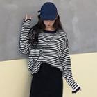 Striped Sweater Stripes - Black - One Size