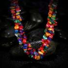 Fashion Elegant Irregular Colored Stone Necklace  - One Size