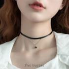 Star Pendant Choker 1 Pair - As Shown In Figure - One Size
