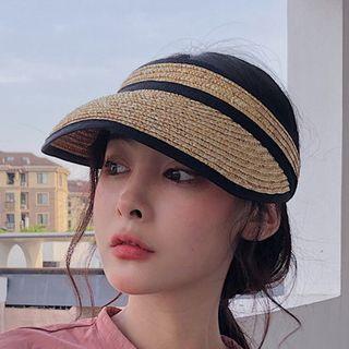 Straw Visor Hat C6 - As Shown In Figure - M