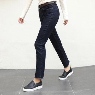 Unwashed Slim-fit Jeans