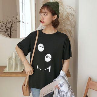 Couple Matching Short-sleeve Cartoon T-shirt