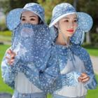Sun Protection Hooded Long-sleeve Top With Neck & Face Cover
