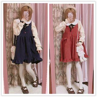 Frill Trim Strap Dress