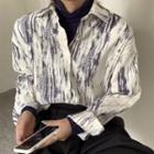 Long-sleeve Printed Shirt / Turtle Neck T-shirt