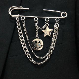 Chain Accent Brooch
