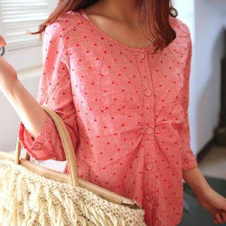 Pattern 3/4-sleeve Blouse