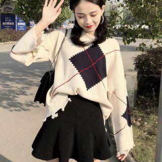 Long-sleeve Ripped Sweater
