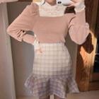 Square-neck Puff-shoulder Top