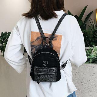 Sequined Panel Mini Backpack