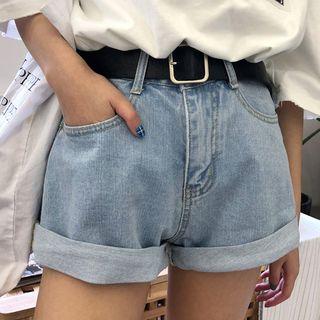 Denim Shorts (no Belt Included)
