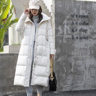 Stand Collar Plain Down Coat