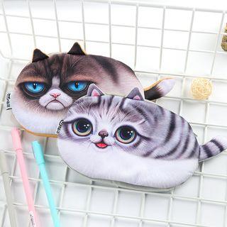 Cat Print Zip Pouch