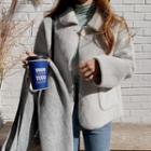 Pocket-front Faux-fur Jacket