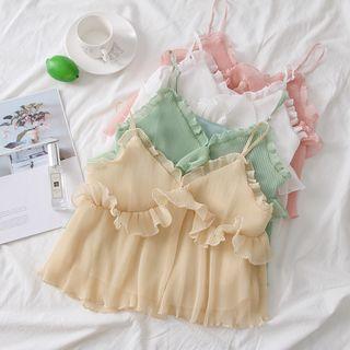 Smocked Chiffon Sling Top
