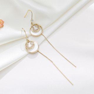 Smiley Face Drop Earring 1 Pair - Gold - One Size