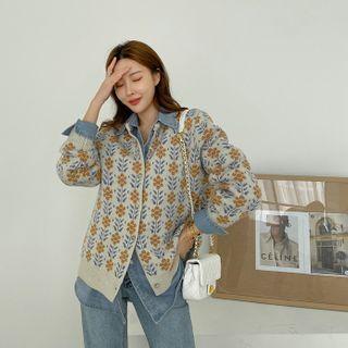 Flower Pattern Granny Cardigan