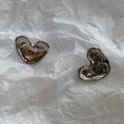 Heart Stud Earring Silver - One Size