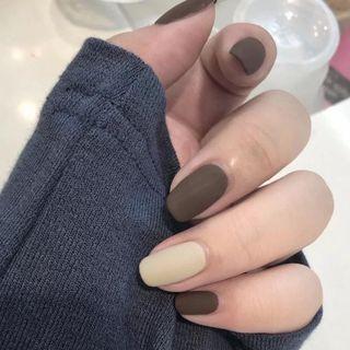 Matte Plain Faux Nail Tips