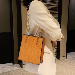 Quilted Chain Strap Tote Bag