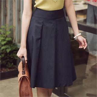 Wrapped A-line Skirt