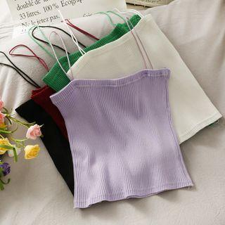 Skinny Knit Camisole Top In 5 Colors