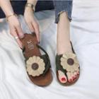 Flower-accent Flip Flops