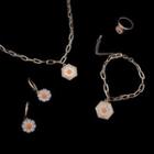 Alloy Flower Dangle Earring / Ring / Pendant Necklace / Bracelet