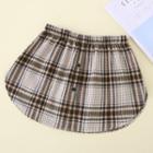 Plaid Shirt Hem Decoration