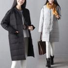 Loose-fit Padded Button Coat