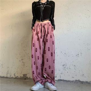 All Over Print Corduroy Pants