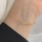 Wire Bracelet Gold - One Size