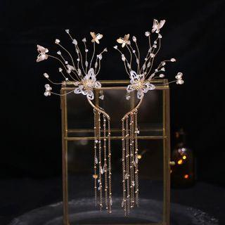Wedding Fringed Earring 1 Pair - Cuff Earring - One Size