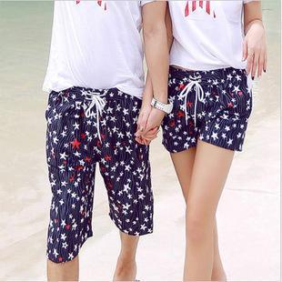 Couple Star Print Shorts