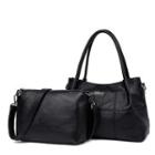 Set: Faux Leather Handbag + Shoulder Bag